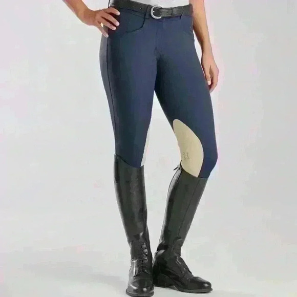 Hadley Mid-Rise Breeches by SmartPak - Knee Patch, Size 30L - Picture 1 of 15